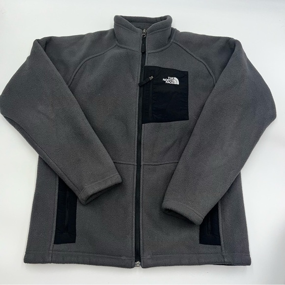 The North Face Other - The North Face Youth Boys Jacket XL (18) Grey Fleece Coat Zip Pockets